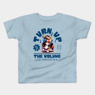 Vintage Vibe Turn up the Volume Music Gift Kids T-Shirt